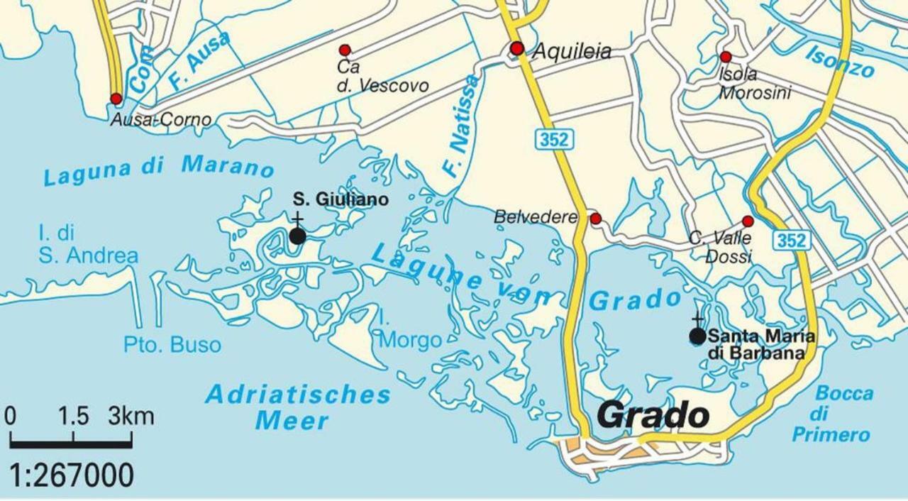 Appartamento Perco Riva Slataper Grado Exteriör bild