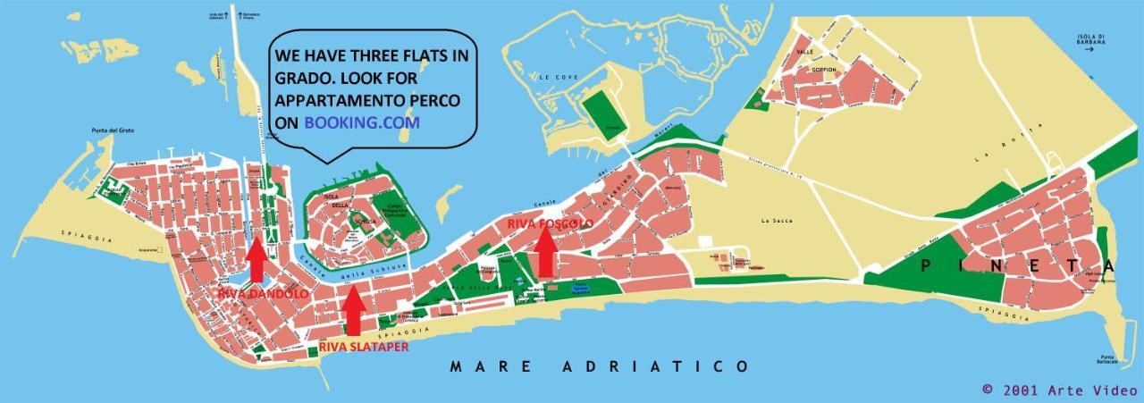Appartamento Perco Riva Slataper Grado Exteriör bild
